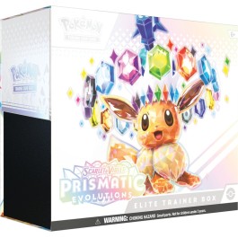 Pokemon Scarlet and Violet 8.5 Prismatic Evolutions Elite Trainer Box